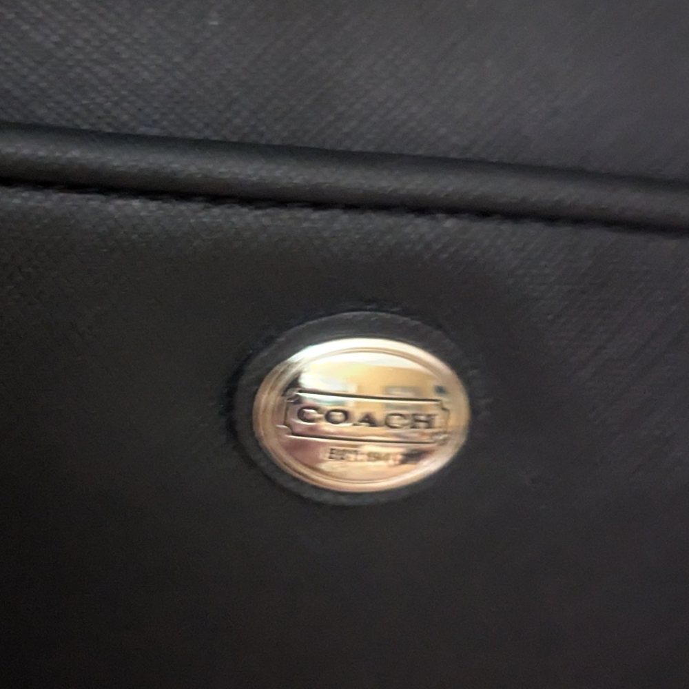 Coach Peyton Black Saffiano Leather Tote Bag. F25667 - Picture 2 of 12